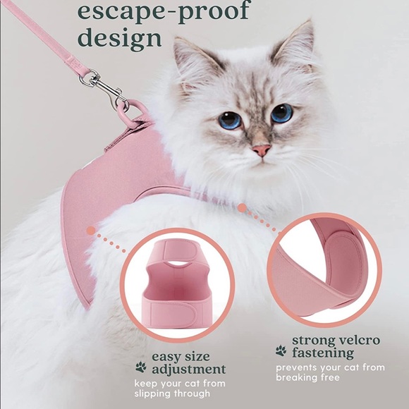 Romp Cat Harness, Collar & Leash Set. - Picture 3 of 5